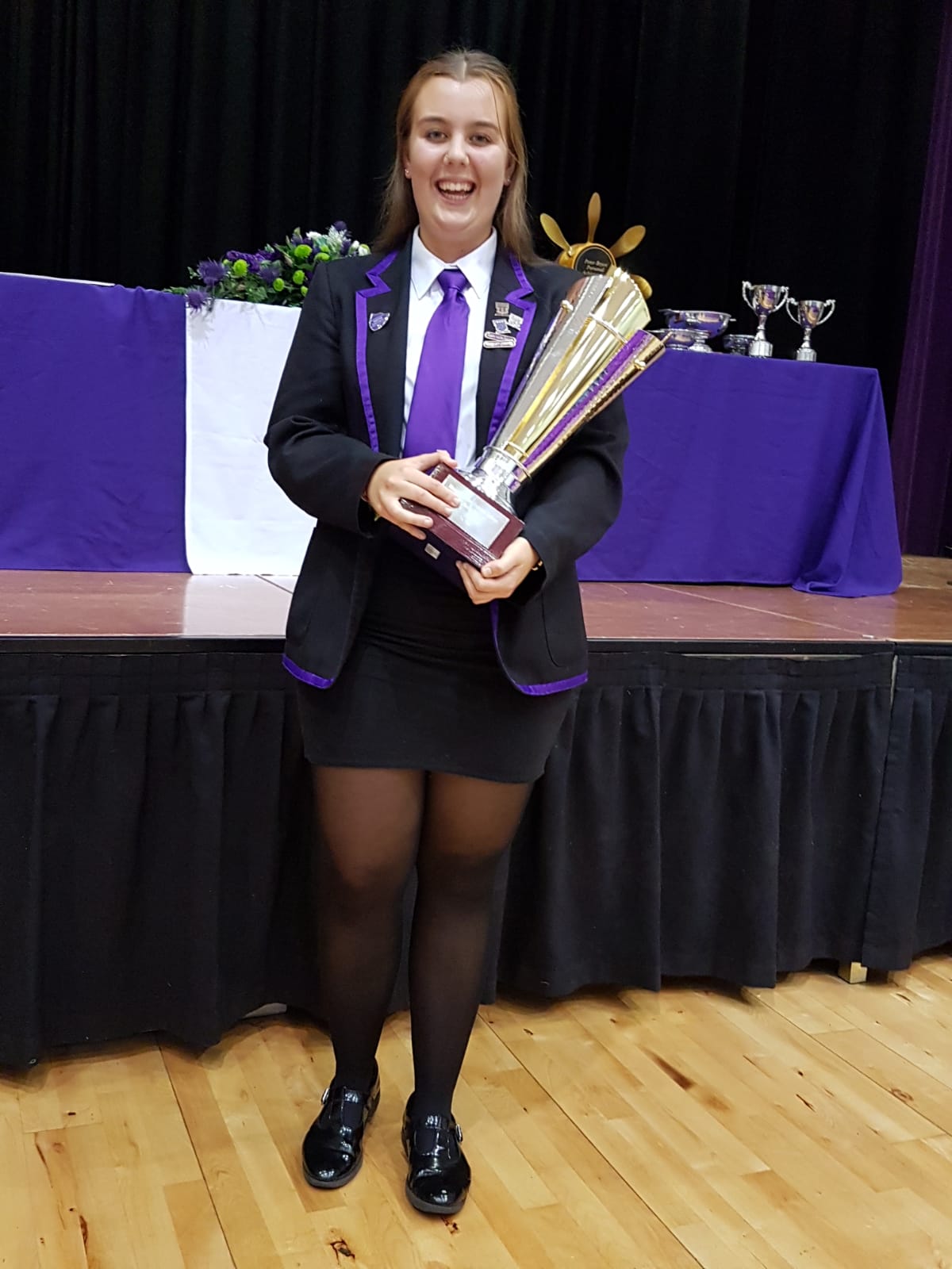 Carla Gee with her MRES Young Entrepreneur Award